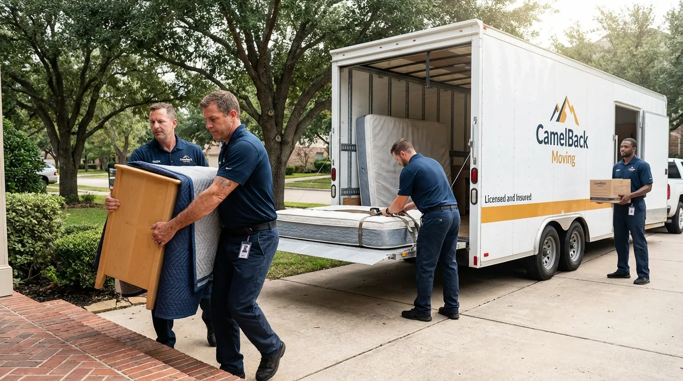Crew loading residential truck for cross-state move from Seaside Heights, NJ
